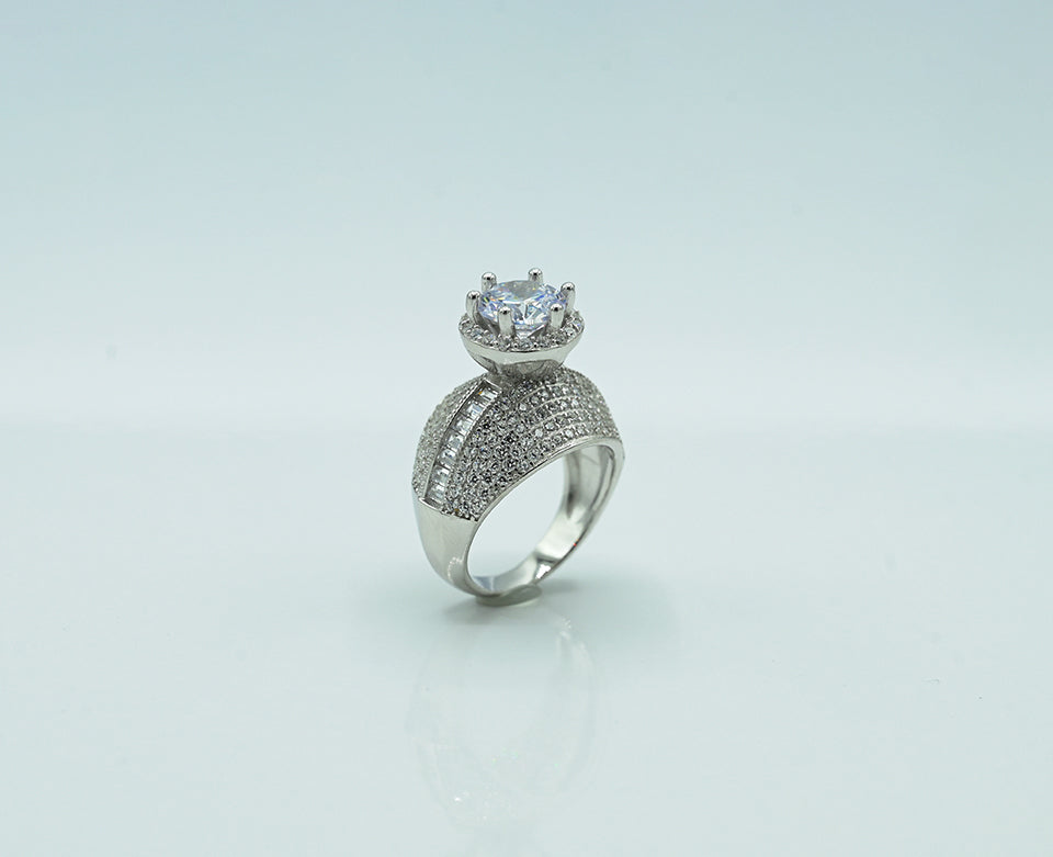 Aquamarine Luxe & Zircon Ring