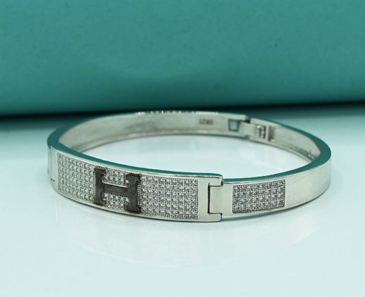 Classic Rhodium Ladies Bracelet