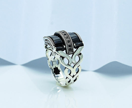 Black Beauty Turkish Gents Ring