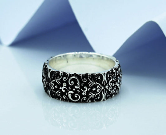 Silver & Black Turkish Gents Band