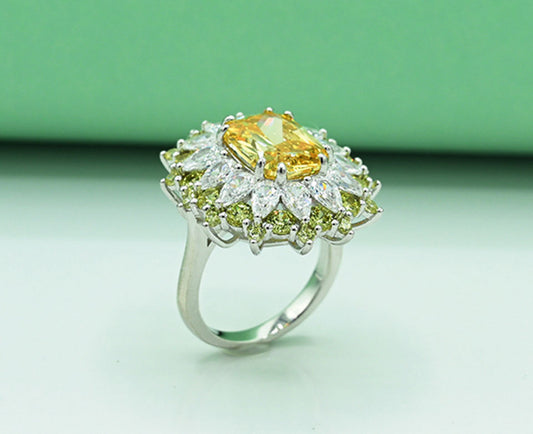Citrine Sunlight Ladies Ring