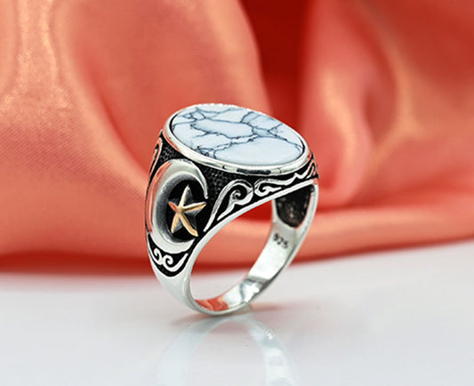 Sapphire Turkish Gents Ring