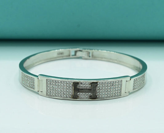 Classic Rhodium Ladies Bracelet