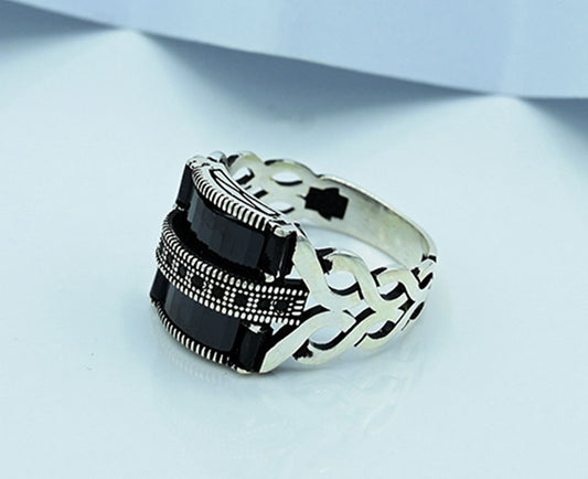 Black Beauty Turkish Gents Ring