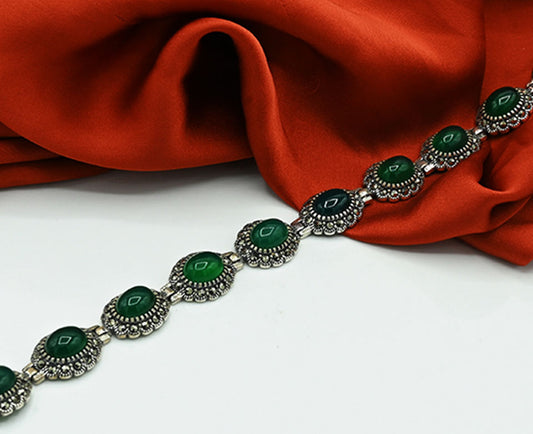 Emerald Turkish style Ladies Bracelet