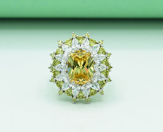 Citrine Sunlight Ladies Ring
