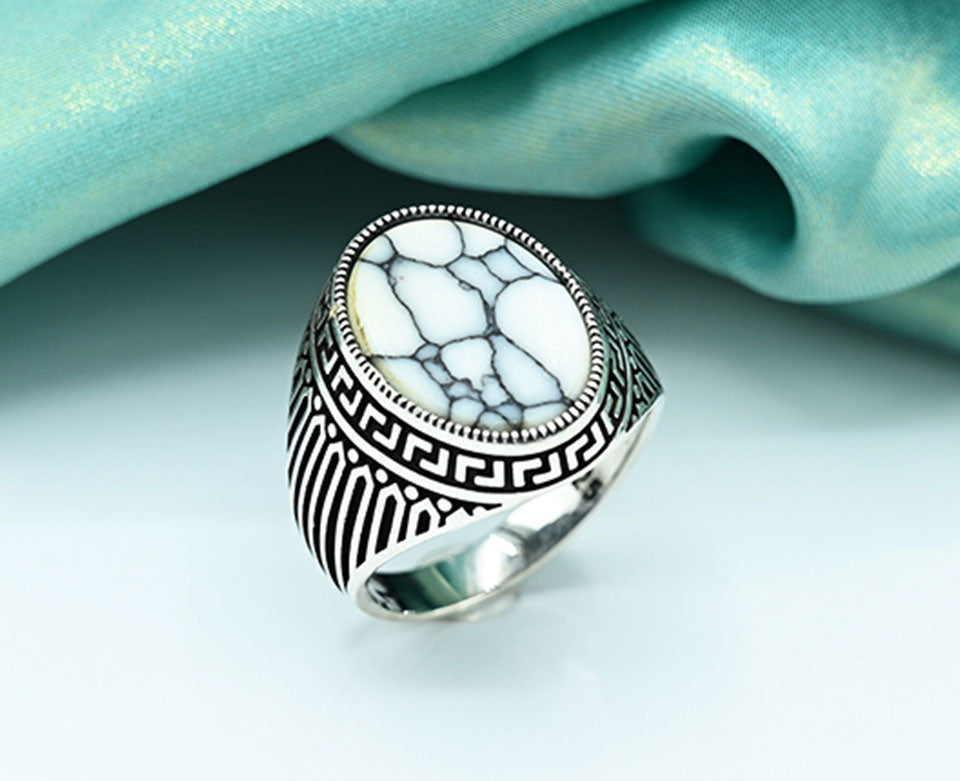 Black Oval Turkish Gents Ring