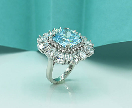 Tourmaline & Zircon Charm Ring