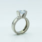 Garnet Elegant & Zircon Ring