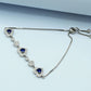 925 Silver Rhodium-Plated Black Stone Bracelet