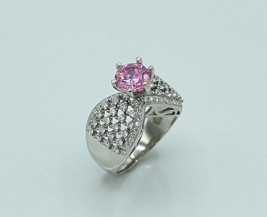 Garnet & Zircon Center Ring