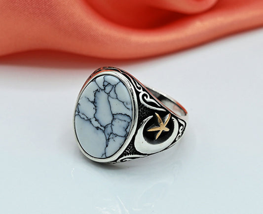 Sapphire Turkish Gents Ring