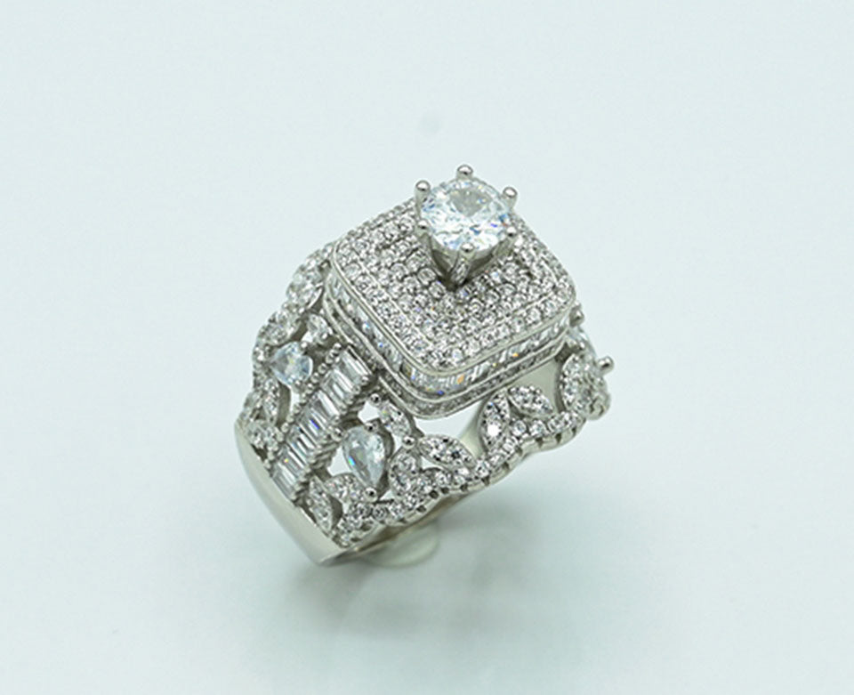 Diamond-Style Zircon Ring