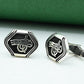 Turkish style Antique Rhodium-Plated Cufflinks