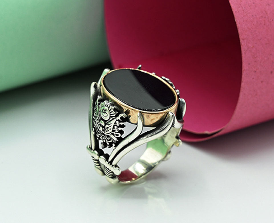 Artistic Turkish style Heritage Gents Ring