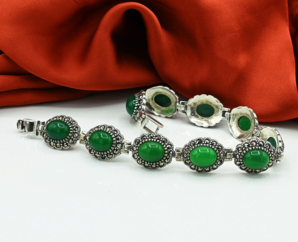 Emerald Turkish style Ladies Bracelet