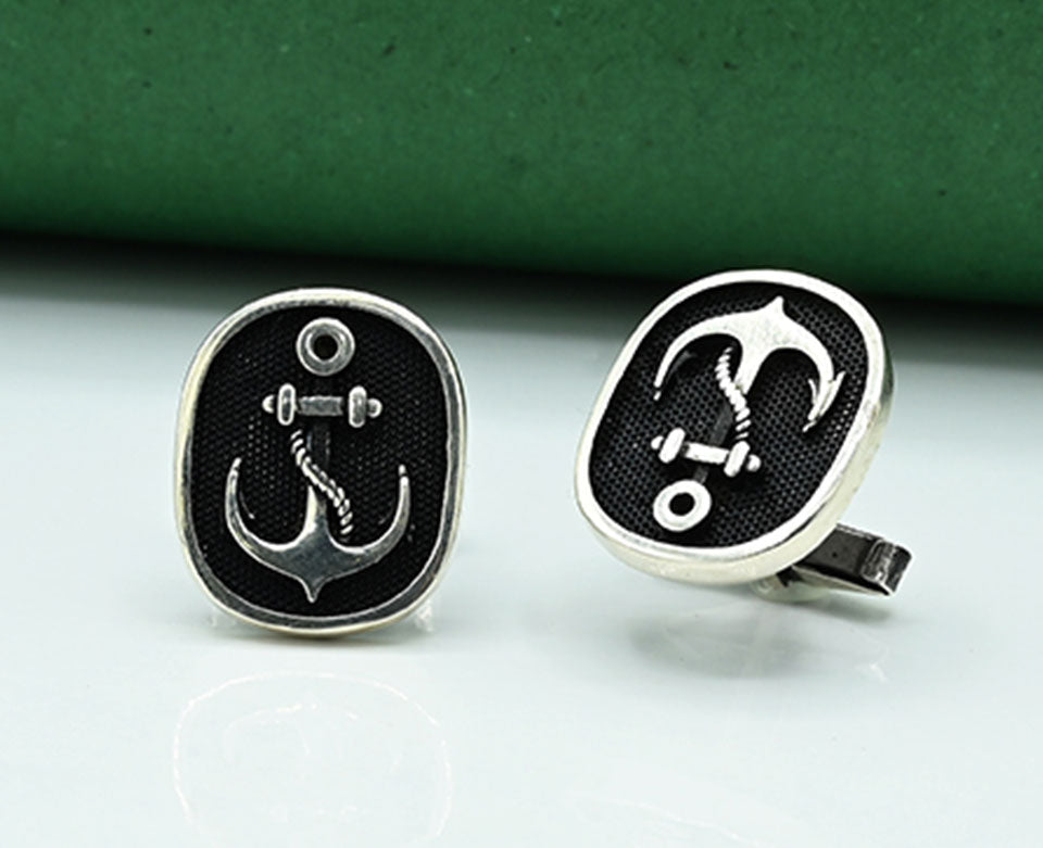 Ace of Cards Silver Cufflinks