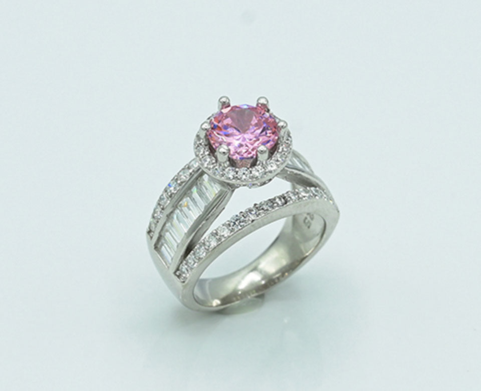 Garnet & Zircon Accent Ring