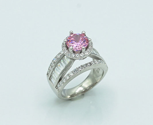 Garnet & Zircon Accent Ring