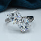 Ladies Ring Silver 925 Studded with fine quality Zirconia stone Rhodium plated