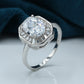 Ladies Ring Silver 925 Studded with fine quality Zirconia stone Rhodium plated