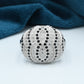 Ladies Ring Silver 925 Rhodium plated Studded with Zirconia