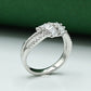 Stellar Cross Rhodium Ladies Ring