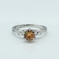 Citrine Sunbeam Ladies Ring