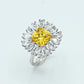 Ruby-Colored & Zircon Ring
