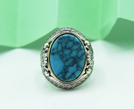 Turquoise (Feroza) Turkish Gents Ring