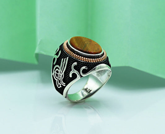 Carnelian Bold Turkish Gents Ring