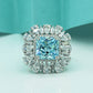 Tourmaline & Zircon Charm Ring