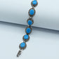 Turkish style Blue Stone Silver Bracelet