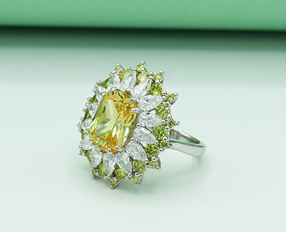 Citrine Sunlight Ladies Ring