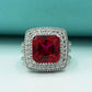 Ruby & Zircon Ladies Ring