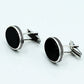 Polished Black Stone Cufflinks