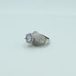 Aquamarine & Zircon Ring