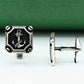 Anchor Design Rhodium Cufflinks