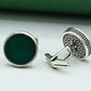 Oval Aventurine Antique Cufflinks