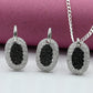 Two-Toned Black & Silver Pendant