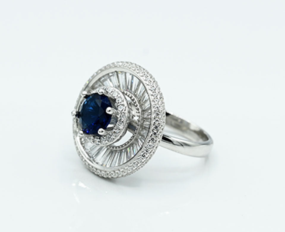 Ladies ring  Silver 925 ring Rhodium plated