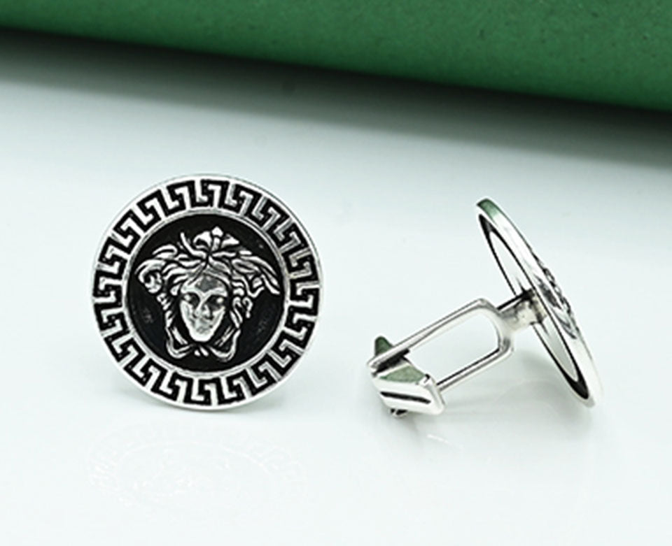 Versace Design Rhodium Cufflinks