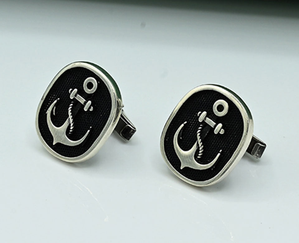 Ace of Cards Silver Cufflinks