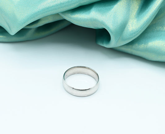 Gents Band Silver 925 gents band Rhodium plate