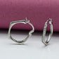 Ear rings Sterling silver 925 earrings for ladies Studded with zircons Rhodium plated