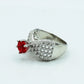 Spinel Ruby & Zircon Ring