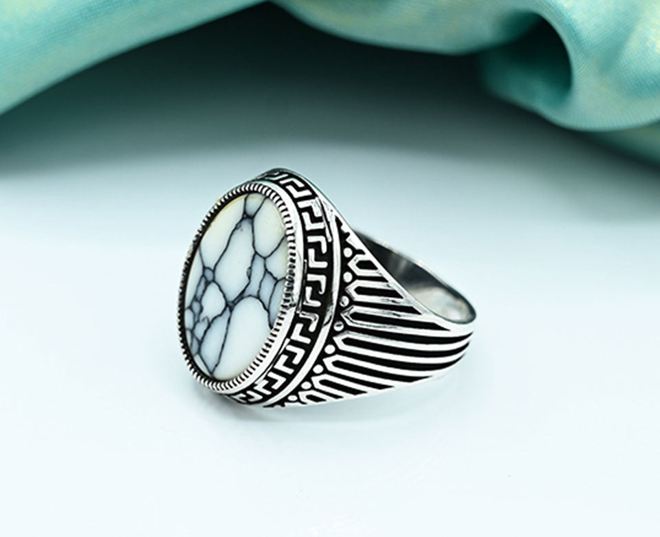 Black Oval Turkish Gents Ring