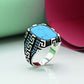Turquoise Turkish style Gents Ring