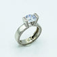 Garnet Elegant & Zircon Ring
