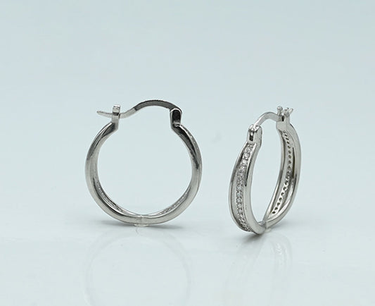 Shimmering Zircon Ladies Earrings